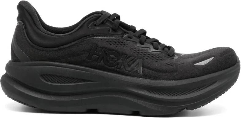 Hoka One Bondi 9 Hardloopschoenen in Zwart