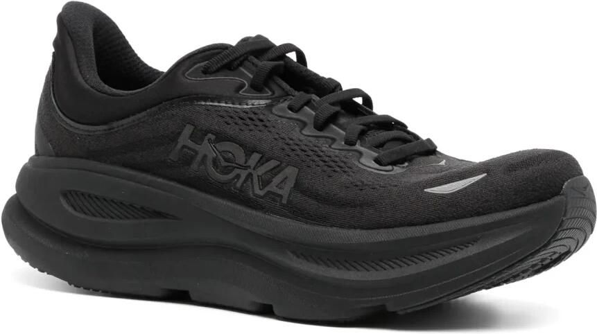 Hoka One Bondi 9 Hardloopschoenen in Zwart