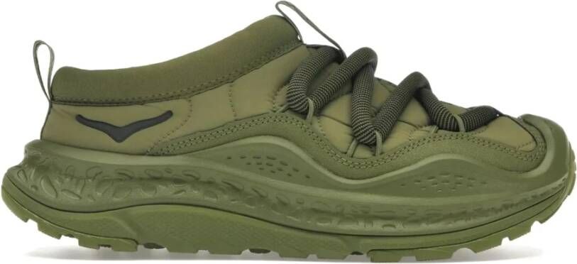 Hoka One Bosvloer Sneakers Futuristisch Ontwerp Green Heren