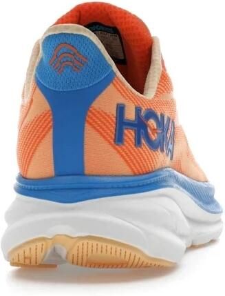 Hoka clifton 9 hardloopschoenen oranje blauw heren - Foto 4