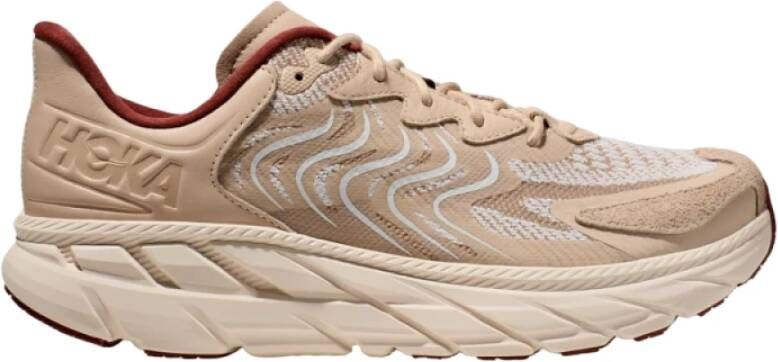 Hoka One Clifton LS Hardloopschoen Beige