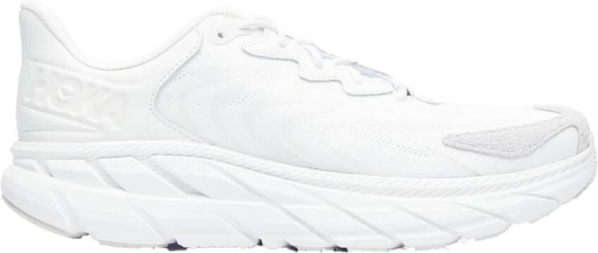 Hoka One Clifton LS Sneakers met Textuur van Suède White Heren