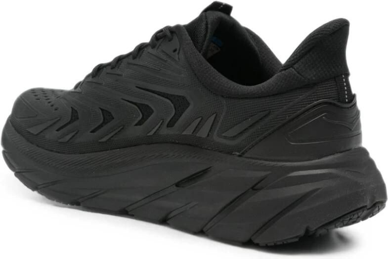 Hoka One Zwarte Mesh Sneakers met Amandel Teen Black Heren