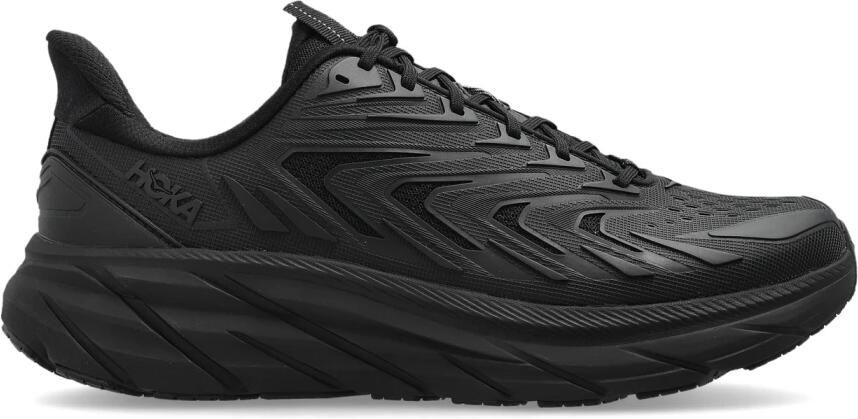 Hoka One Zwarte Mesh Sneakers met Amandel Teen Black Heren - Foto 5