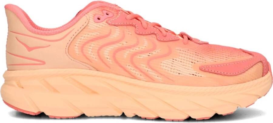 HOKA Sneakers Dames Clifton Ls Maat: 38 2 3 Materiaal: Leatherlook Kleur: Roze