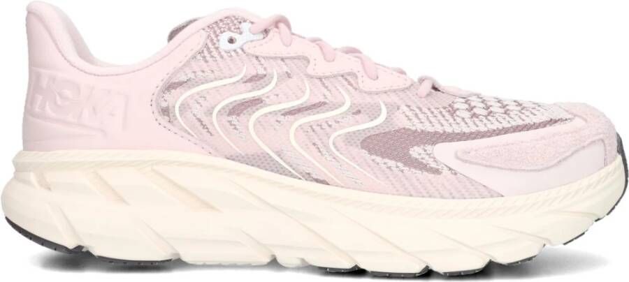 HOKA Sneakers Dames Clifton Ls Maat: 38 2 3 Materiaal: Suède Kleur: Roze