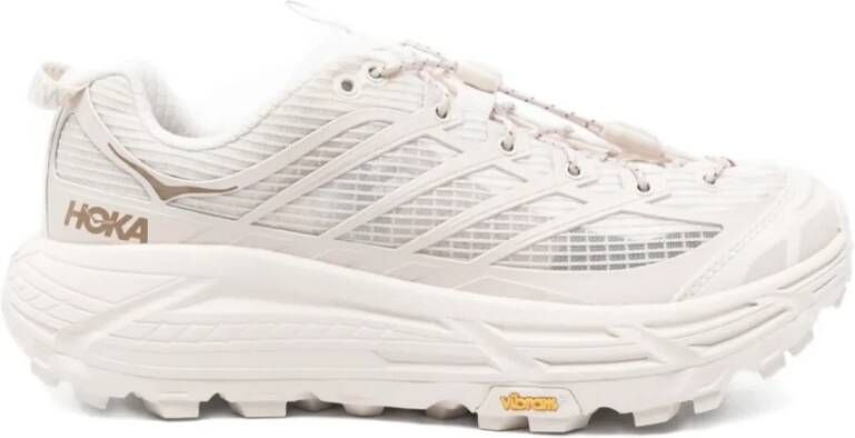 Hoka One Grid Rose Cream Trail Hardloopschoen