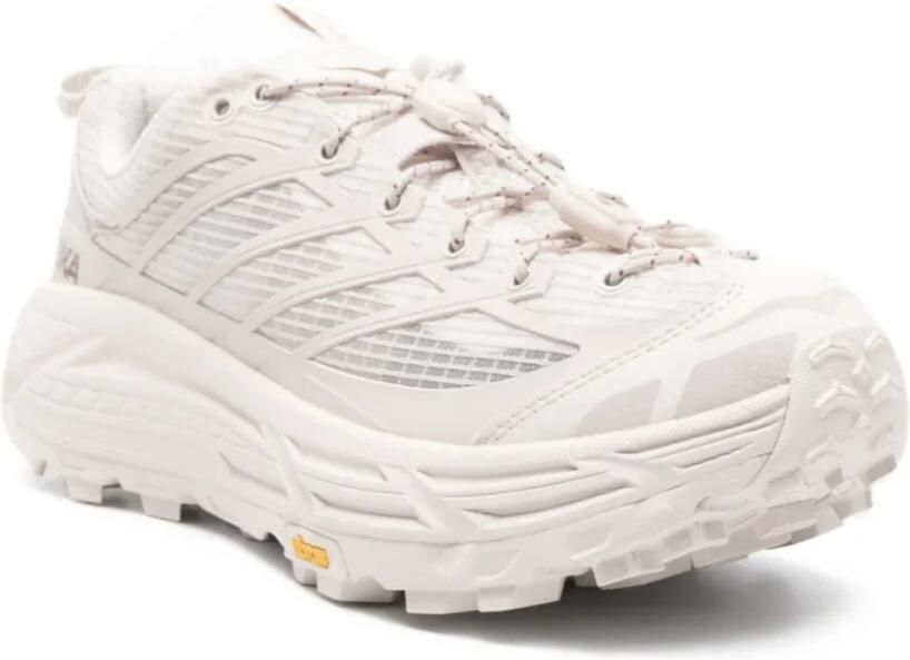 Hoka One Grid Rose Cream Trail Hardloopschoen