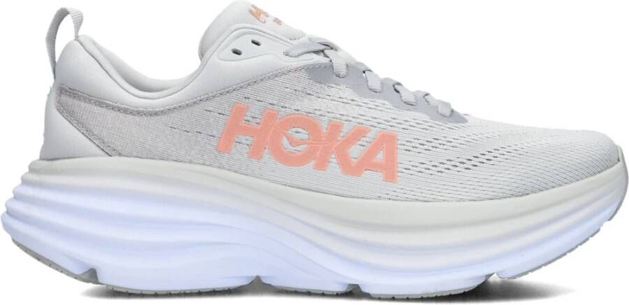 HOKA Lage Sneakers Bondi 8 Maat: 40 Materiaal: Textiel Kleur: Grijs