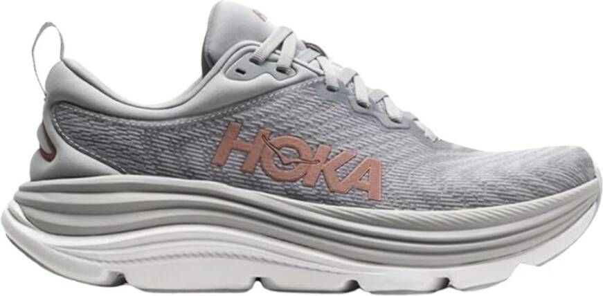 Hoka One Grijze Hardloopschoenen Gaviota 5 Gray Dames