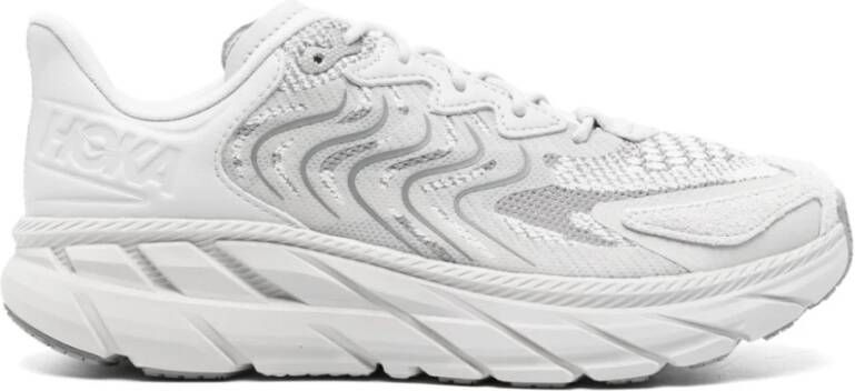 HOKA Sneakers Clifton Ls Maat: 45 1 3 Materiaal: Suède Kleur: Grijs