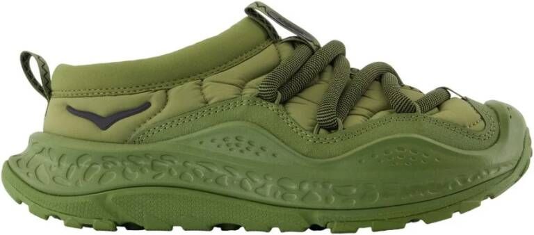 Hoka One Bosvloer Sneakers Futuristisch Ontwerp Green Heren
