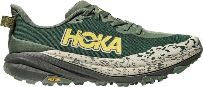 HOKA Speedgoat 6 Sneakers Heren Groen 1 3 Mesh Synthetisch