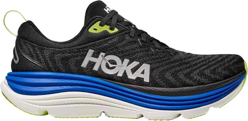 Hoka One Zwarte Sneakers met Jacquard Patroon Black Heren