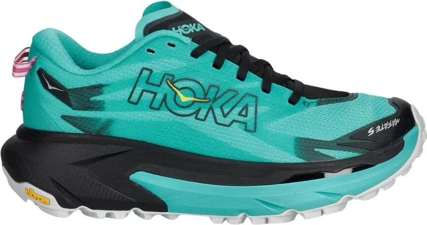 HOKA Women's Mafate 5 Trailrunningschoenen 1 3 zwart electric aqua