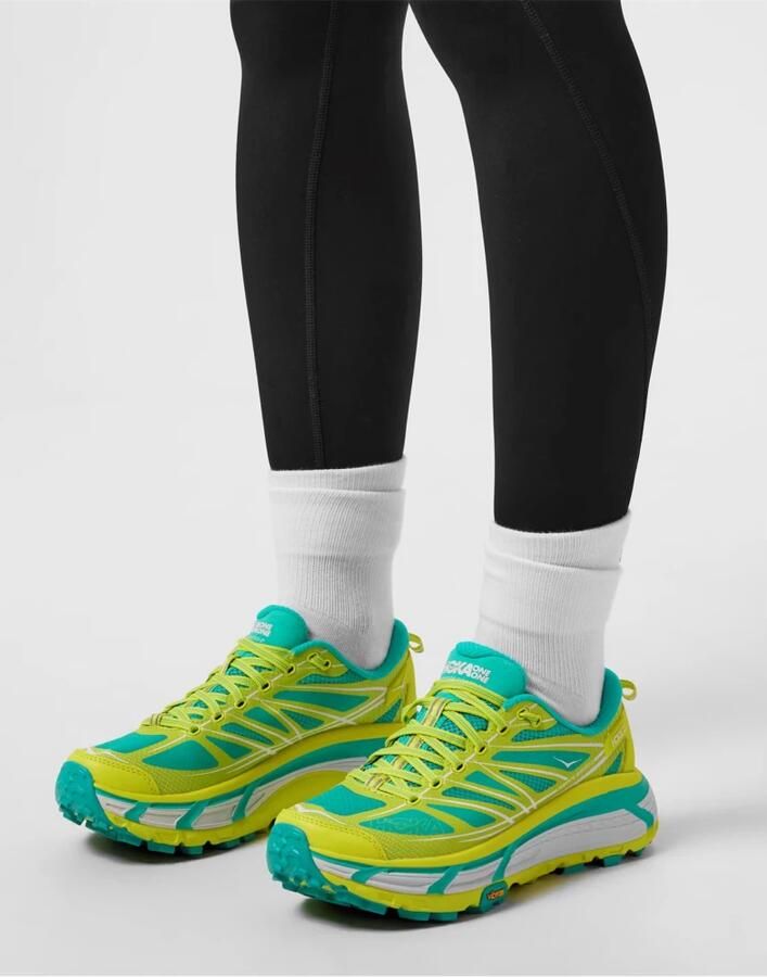 Hoka One Gedempte Sneakers met Quicklace Sluiting Green - Foto 3