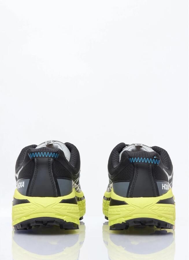 Hoka One Zwarte Mesh Sneakers met Reflecterende Details
