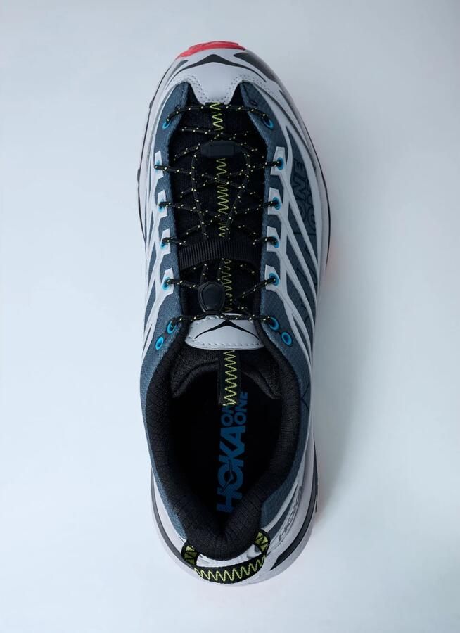 HOKA Mafate Three2 Wordmark Sneakers Heren Grijs 2 3 Mesh Synthetisch