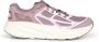 Hoka One Mauve Retro Sneakers met Mesh Overlay - Thumbnail 1