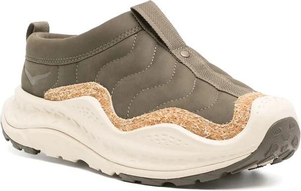 Hoka One Olijfgroene Instap Sneaker