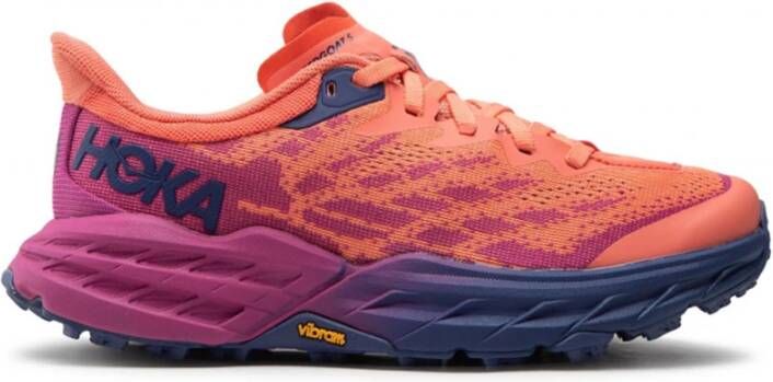 Hoka One Oranje Trail Sneakers met Vibram Megagrip