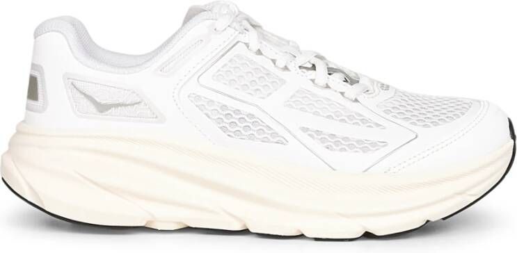 HOKA Low-Top Sneakers Lightweight Breathable Sneakers With Cushioned Sol in wit