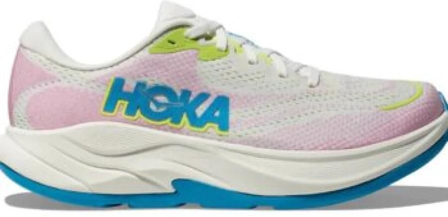 Hoka One Rincon 4 Hardloopschoenen Wit Roze