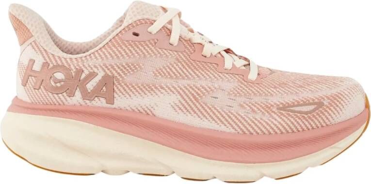 Hoka One Roze Clifton 9 Sneakers