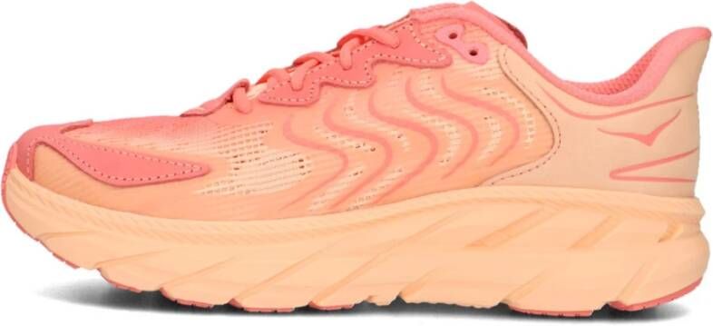 Hoka One Dames Clifton Ls Sneakers Koraal Pink Dames