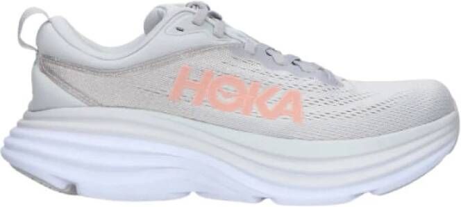 HOKA Lage Sneakers Dames Bondi 8 Maat: 41 1 3 Materiaal: Textiel Kleur: Grijs