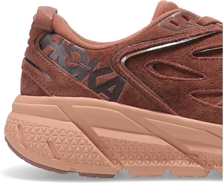 Hoka One Heren Clifton L Suede Outdoor Schoen Brown Heren - Foto 2