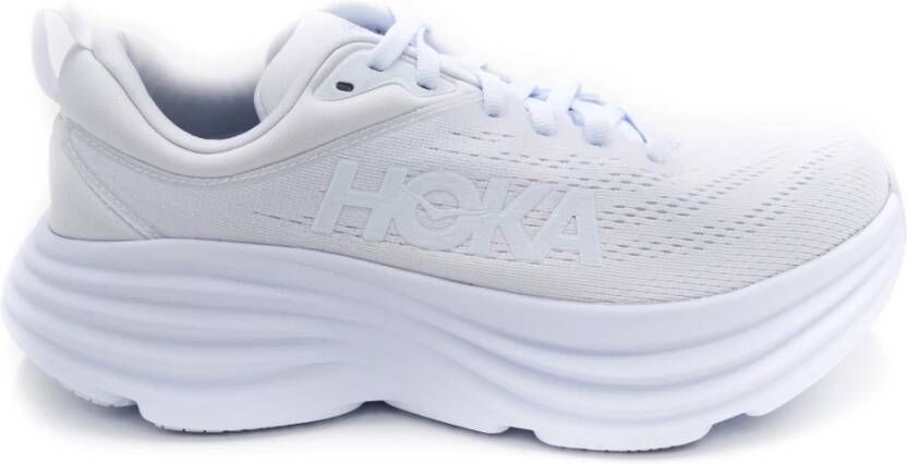 Hoka One Witte Hoka Bondi 8 Schoenen voor Dames White Heren