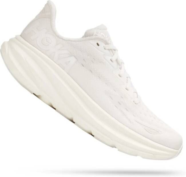 HOKA Lage Sneakers Dames Clifton 9 Maat: 41 1 3 Materiaal: Textiel Kleur: Wit