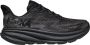 HOKA 's Clifton 9 Hardloopschoenen Regular zwart grijs - Thumbnail 1