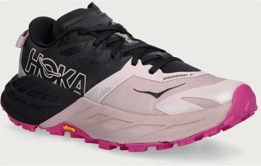 HOKA Women's Speedgoat 7 Trailrunningschoenen Regular zwart pink - Foto 2