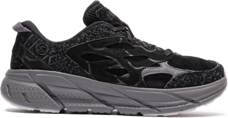 Hoka One Suede TP Sneakers Zwart Grijs