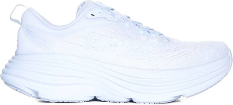 Hoka One Witte Bondi 8 Sneakers White Dames