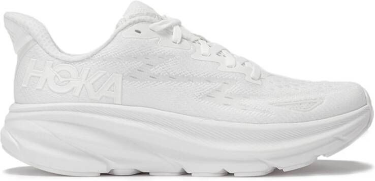 HOKA Lage Sneakers Dames Clifton 9 Maat: 41 1 3 Materiaal: Textiel Kleur: Wit