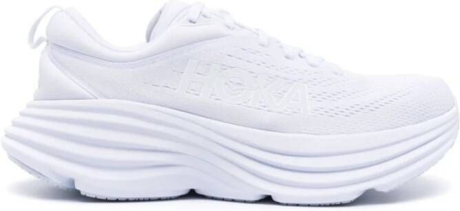 HOKA Lage Sneakers Dames Bondi 8 Maat: 37 1 3 Materiaal: Textiel Kleur: Wit - Foto 6