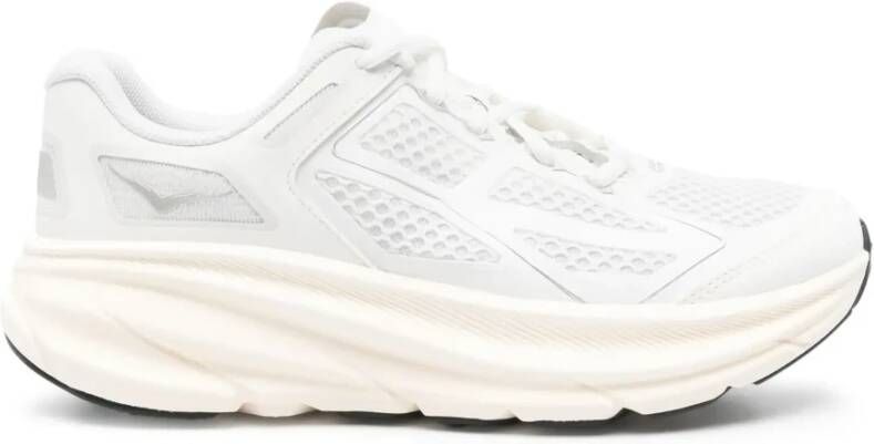 Hoka One Witte hardloopschoenen lichtgewicht model