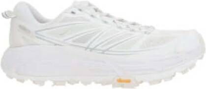 Hoka One Witte lage sneakers met grafische print en reflecterende details White Heren