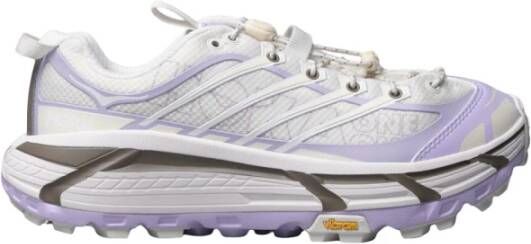 Hoka One Witte Platte Schoenen Stijlvol Model