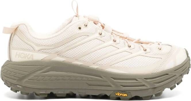 Hoka One Witte Sneaker met Vibram -zool