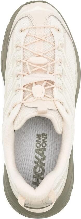 Hoka One Witte Sneaker met Vibram -zool