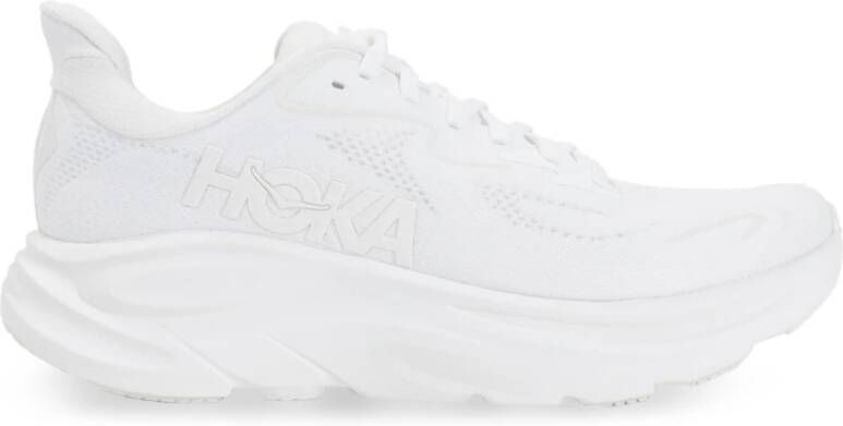 Hoka One Witte Sneakers voor Actieve Levensstijl