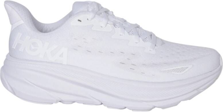 HOKA Clifton 9 Heren Schoenen Wit Maat: 41 1 3 Mesh Synthetisch Foot Locker - Foto 3