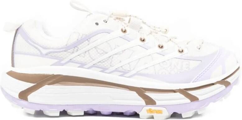 Hoka One Wordmark Alabaster Iris Flower Trail Schoenen
