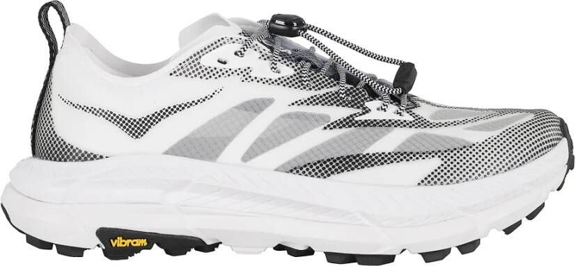 Hoka One Zwart Witte Sneakers met Snelle Veters