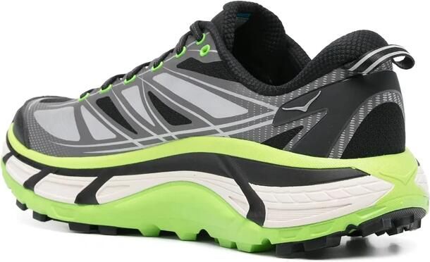 Hoka One Zwarte Chunky Sneaker met Vetersluiting