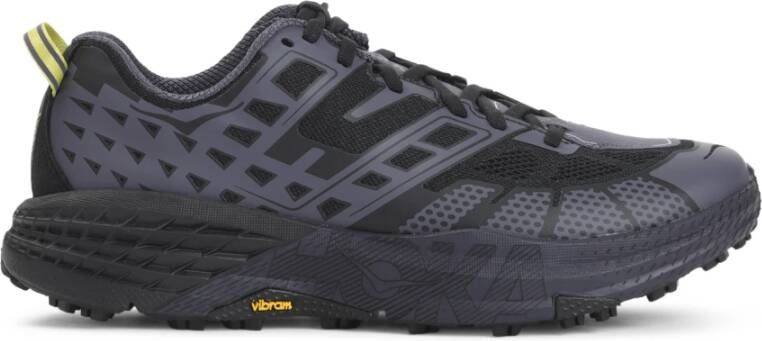 Hoka One Zwarte Inkt Textiel Sneakers